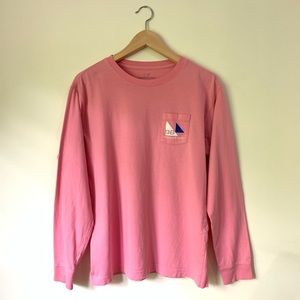 Vineyard Vines Sailing 98 Long Sleeve Pocket-Tee